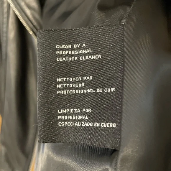 MICHAEL Michael Kors Women’s Black 100% Leather Moto Jacket Size Small - Picture 9 of 9